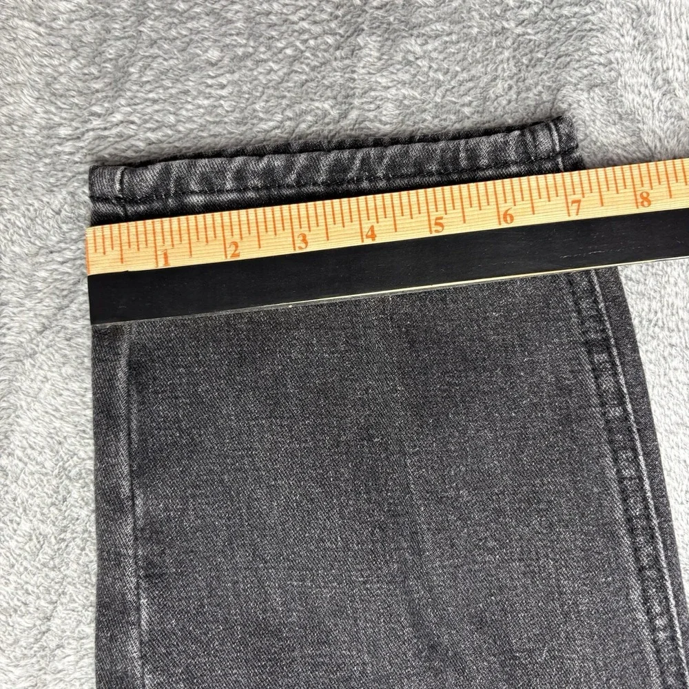 Patchwork Jeans Men's Size 34x26 Black Gray Colorblock Straight Denim‎ Pants